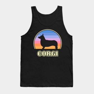 Pembroke Welsh Corgi Vintage Sunset Dog Tank Top